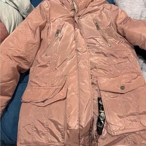 bebe Blush Pink Puffer Jacket